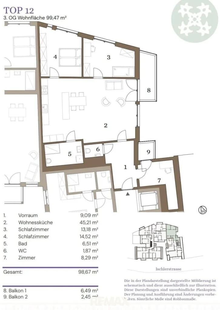 2-Zimmer-Wohnung kaufen in Liezen – 45 m², € 260.000 – Bild 10 von 13