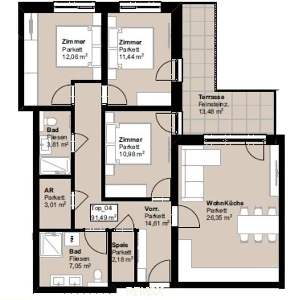 4-Zimmer-Wohnung kaufen in Liezen – 91,49 m², € 495.000 – Bild 17 von 18