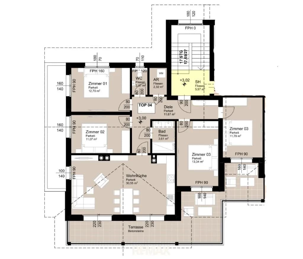 5-Zimmer-Wohnung kaufen in Liezen – 100 m², € 499.000 – Bild 6 von 6