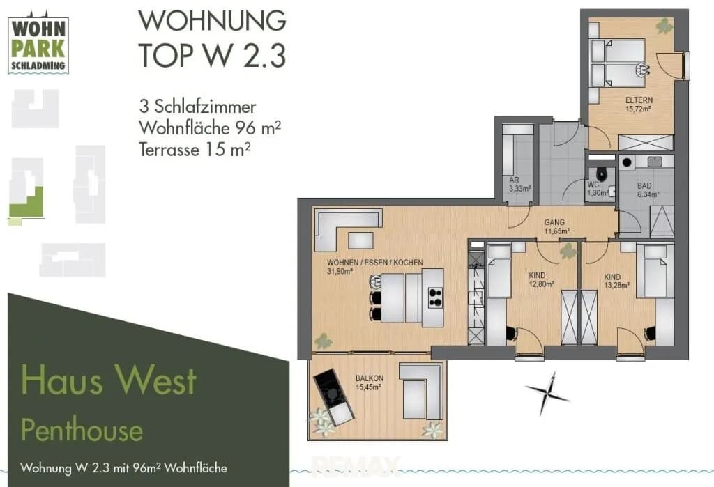 4-Zimmer-Wohnung kaufen in Liezen – 96 m², € 1.090.000 – Bild 11 von 17