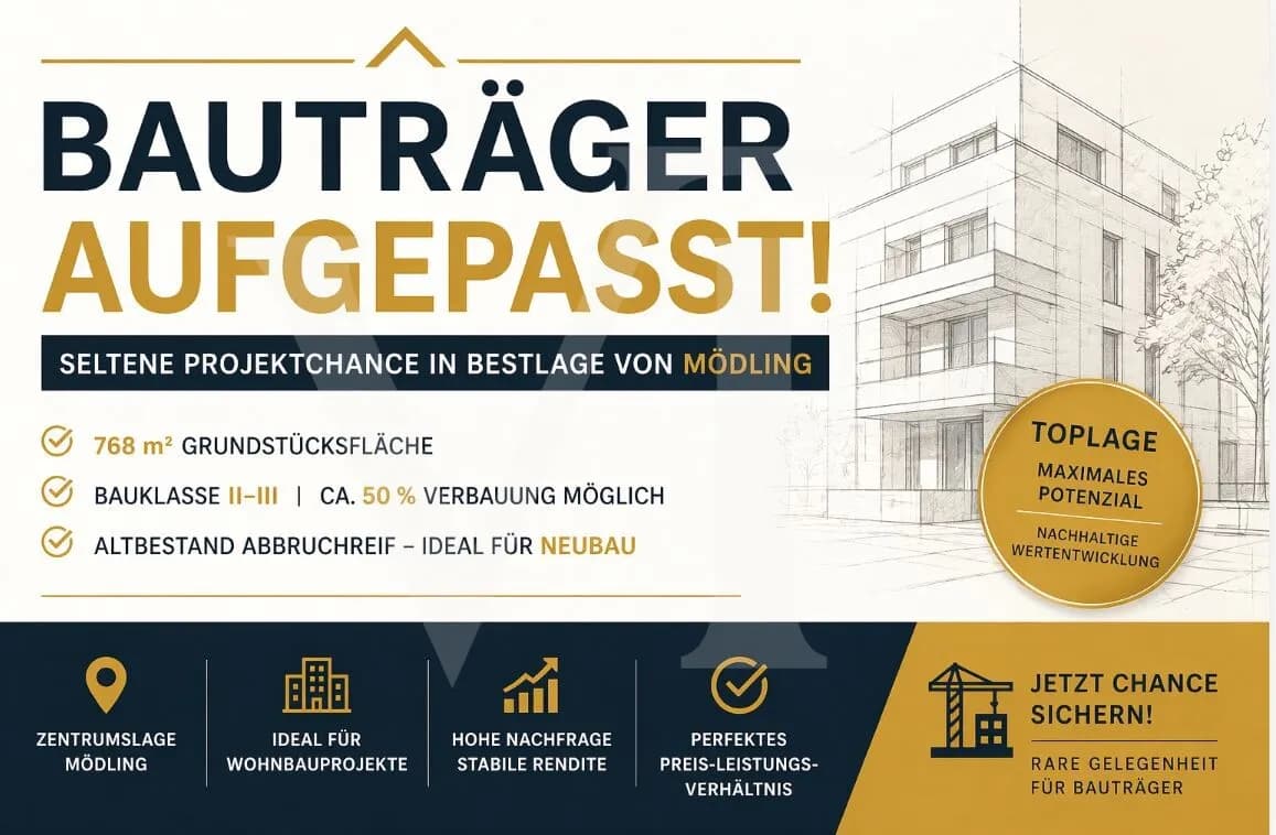 Grundstück kaufen in Mödling – 768 m², € 1.150.000