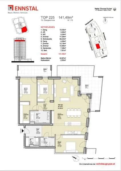 4-Zimmer-Wohnung kaufen in Graz – 141,49 m², € 867.151 – Bild 19 von 19