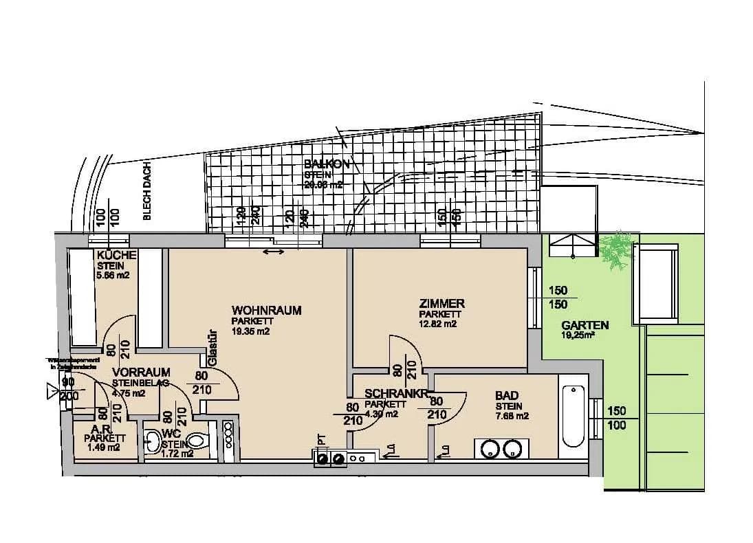 2-Zimmer-Wohnung mieten in Wien – 57,77 m², € 1.485 – Bild 22 von 23