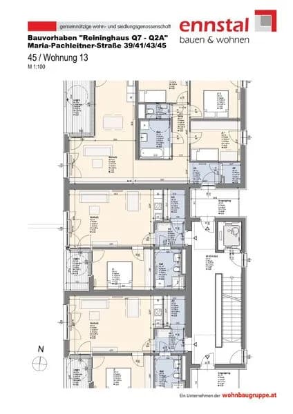 2-Zimmer-Wohnung mieten in Graz – 55,1 m², € 689 – Bild 9 von 9