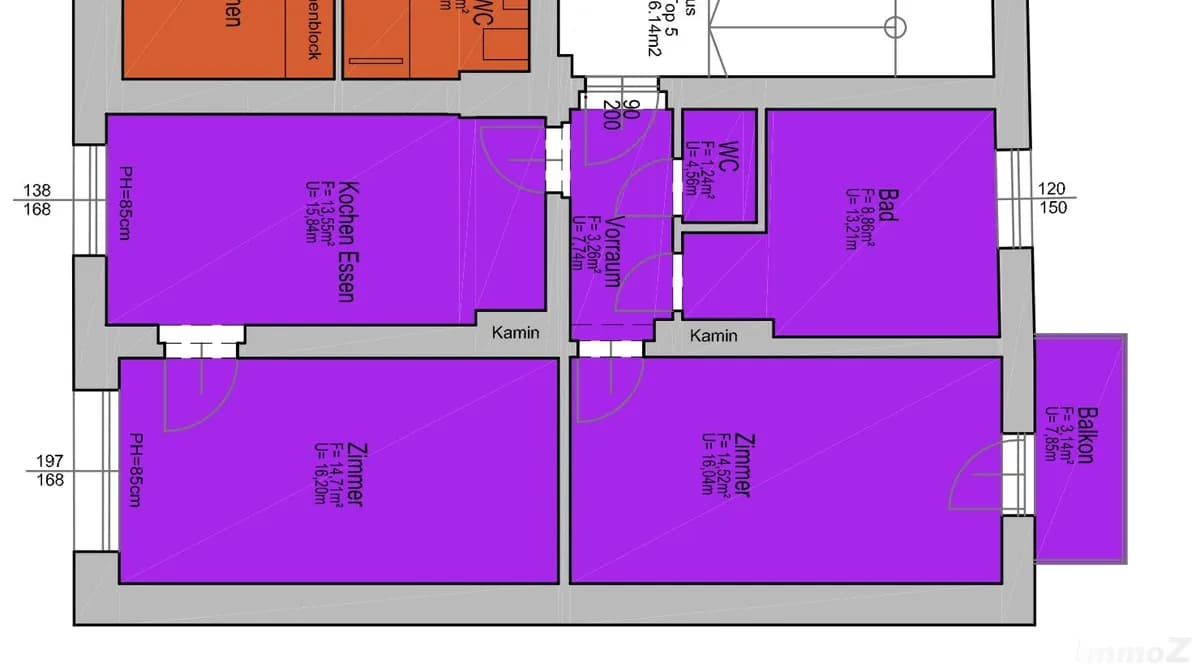 4-Zimmer-Wohnung kaufen in Graz – 85,28 m², € 209.900 – Bild 3 von 3
