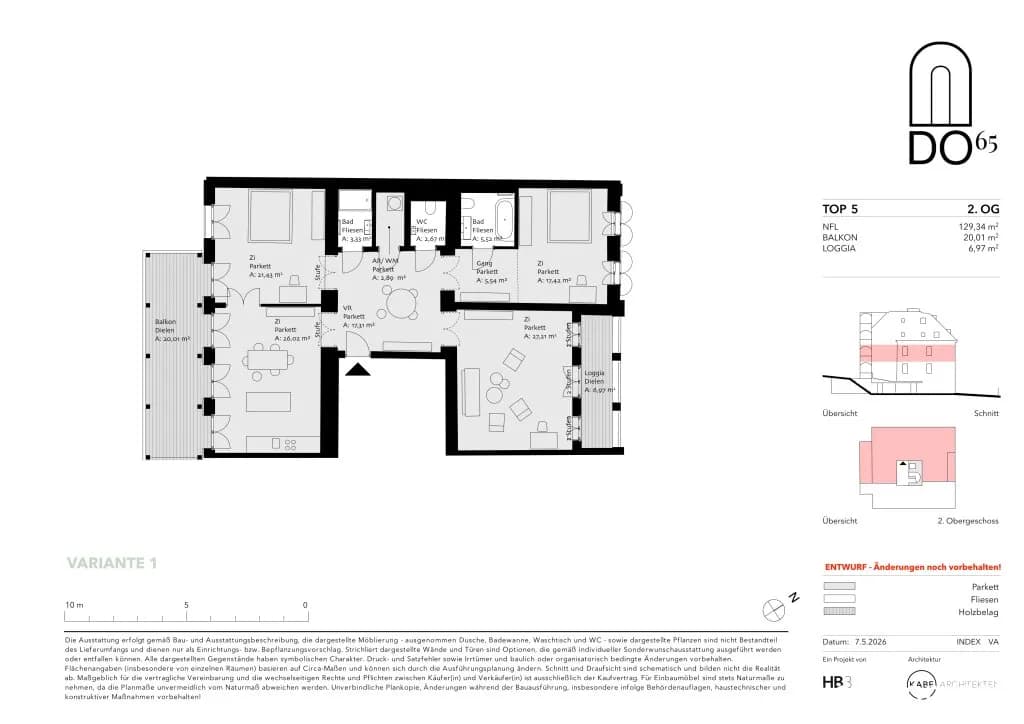 4-Zimmer-Wohnung kaufen in Wien – 126,88 m², € 1.325.000 – Bild 8 von 9
