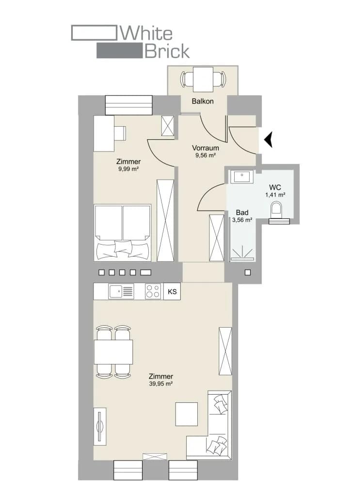 2-Zimmer-Wohnung kaufen in Wien – 41 m², € 289.000 – Bild 18 von 18