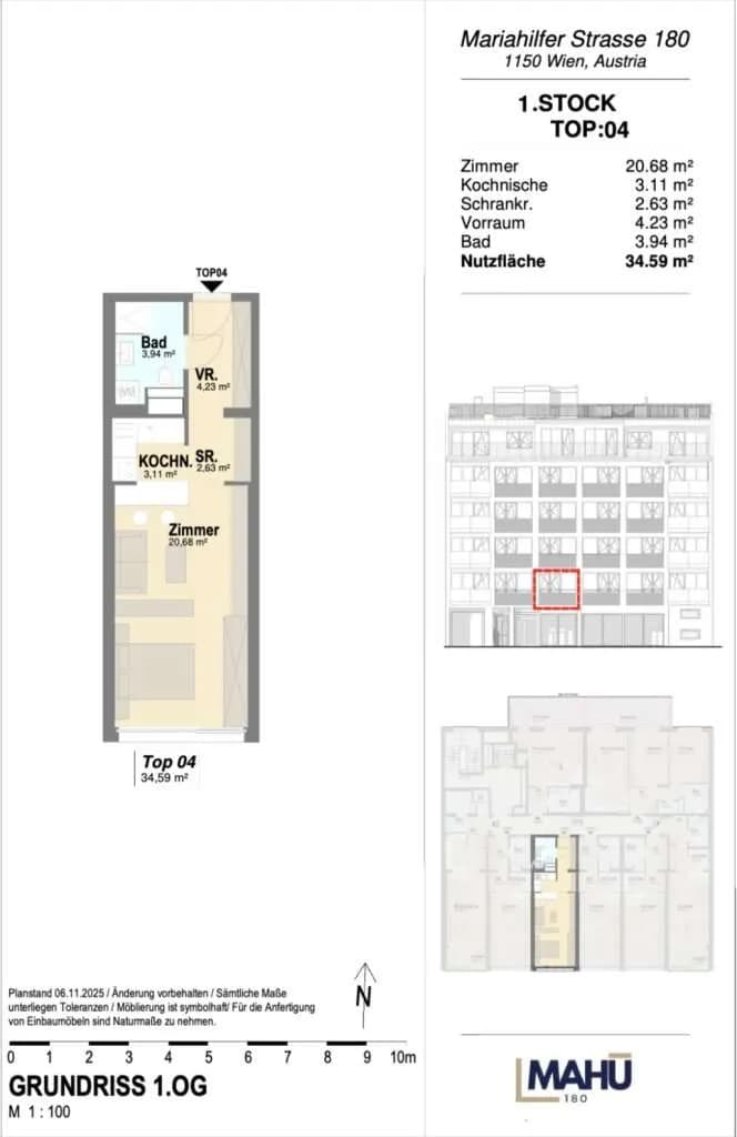 1-Zimmer-Wohnung kaufen in Wien – 35 m², € 276.500 – Bild 8 von 8