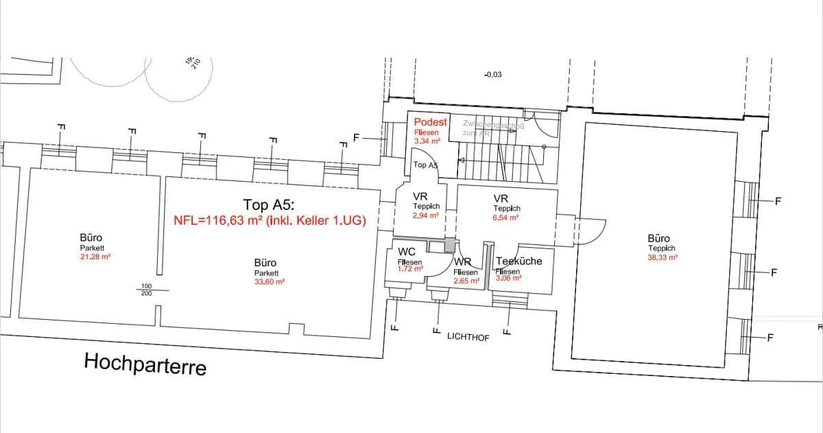 Gewerbeimmobilie mieten in Wien – 117 m², € 2.298 – Bild 4 von 4