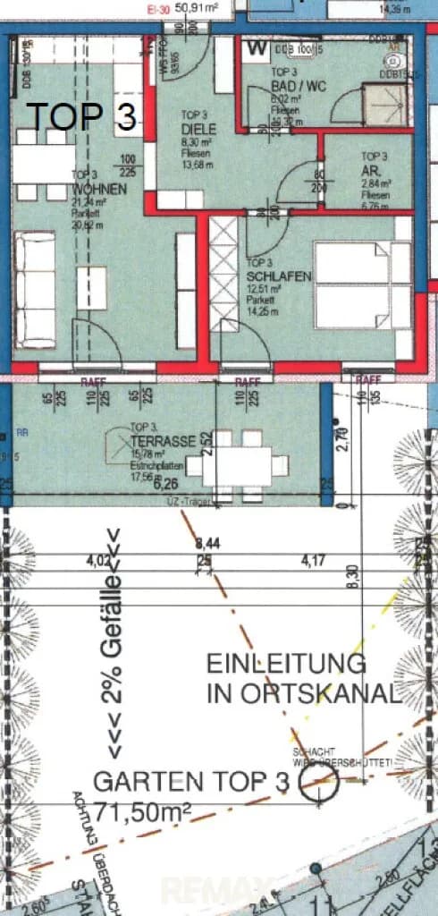 2-Zimmer-Wohnung mieten in Schärding – 50,91 m², € 731 – Bild 7 von 7