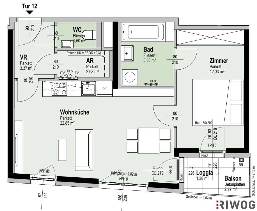 2-Zimmer-Wohnung kaufen in Wien – 46,15 m², € 324.300 – Bild 51 von 51