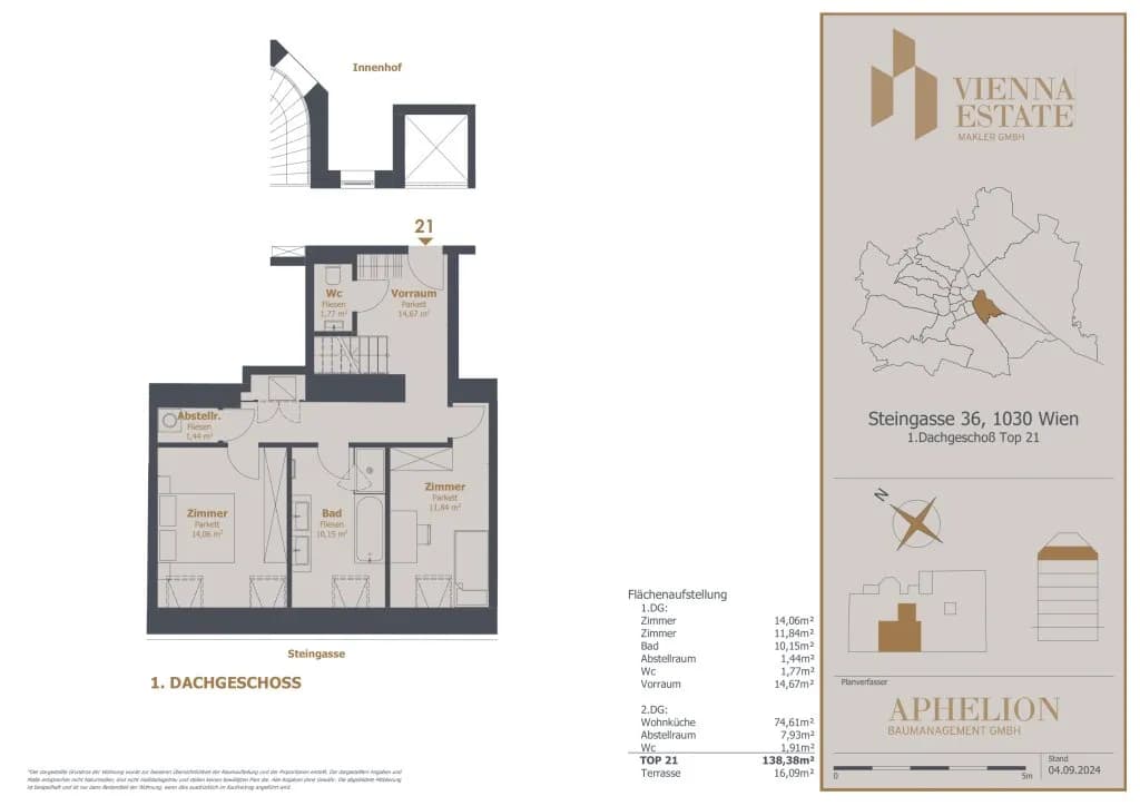 3-Zimmer-Wohnung mieten in Wien – 138,38 m², € 3.199 – Bild 7 von 8