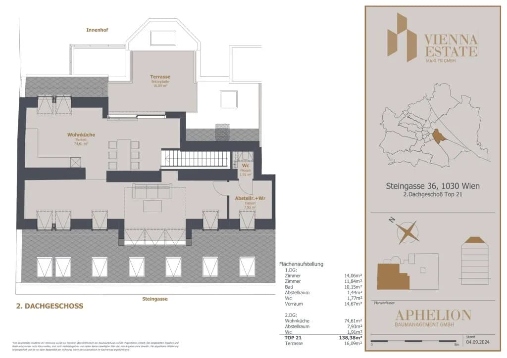 3-Zimmer-Wohnung mieten in Wien – 138,38 m², € 3.199 – Bild 8 von 8