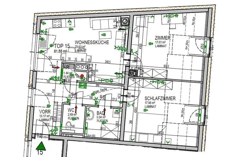 Wohnung mieten in Hollabrunn – 81,56 m², € 612 – Bild 4 von 4