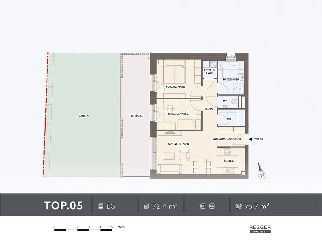 3-Zimmer-Wohnung kaufen in Villach – 72,4 m², € 449.000 – Bild 5 von 5