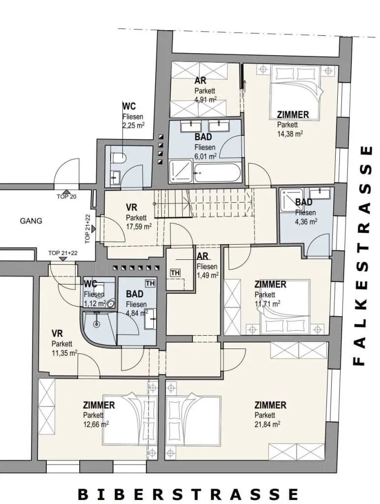 5-Zimmer-Wohnung mieten in Wien – 176,89 m², € 4.500 – Bild 23 von 24