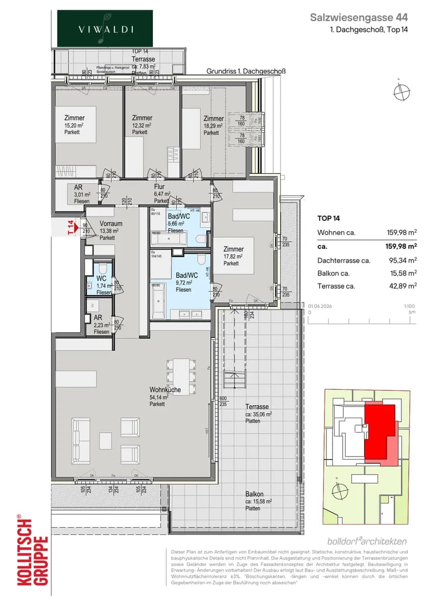 5-Zimmer-Wohnung kaufen in Wien – 159,98 m², € 1.750.000 – Bild 2 von 15