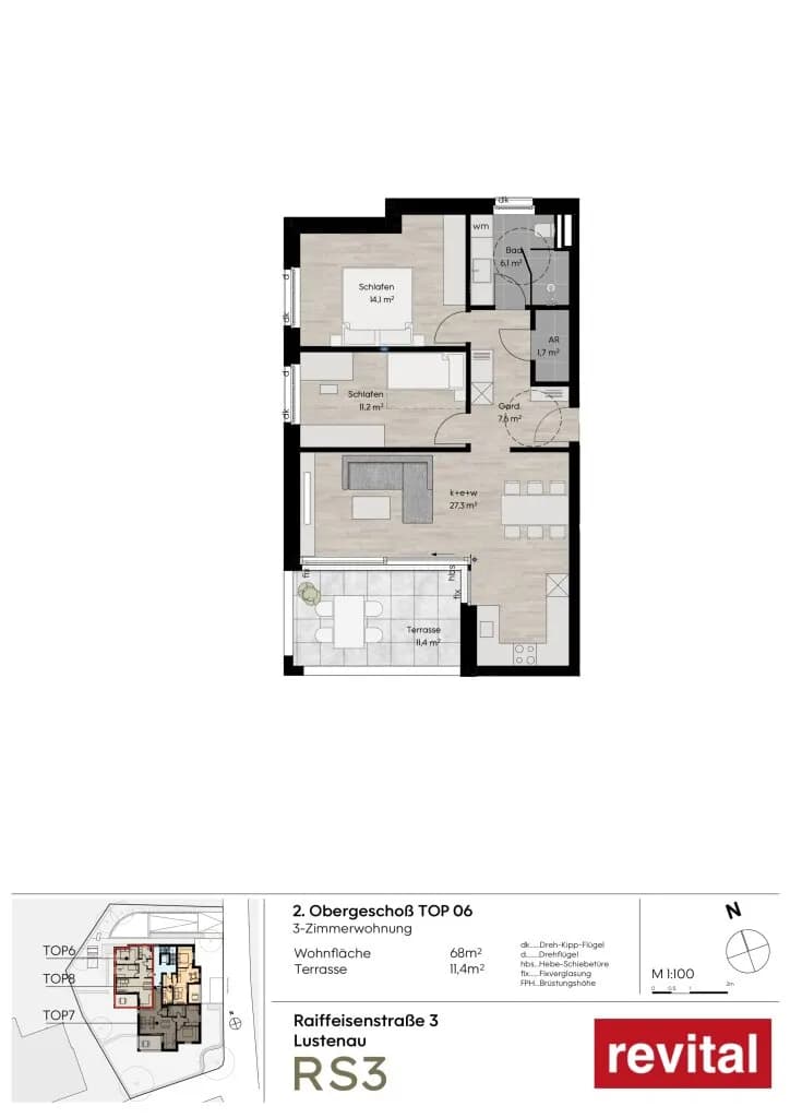 3-Zimmer-Wohnung kaufen in Dornbirn – 68 m², € 499.000 – Bild 6 von 7