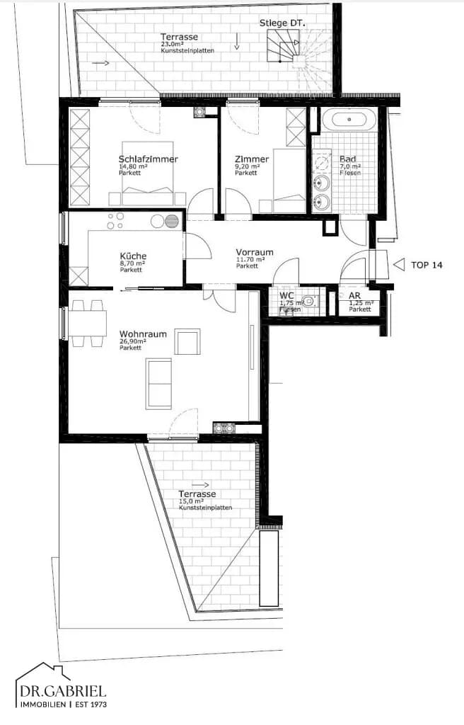3-Zimmer-Wohnung mieten in Wien – 81 m², € 2.493 – Bild 28 von 29