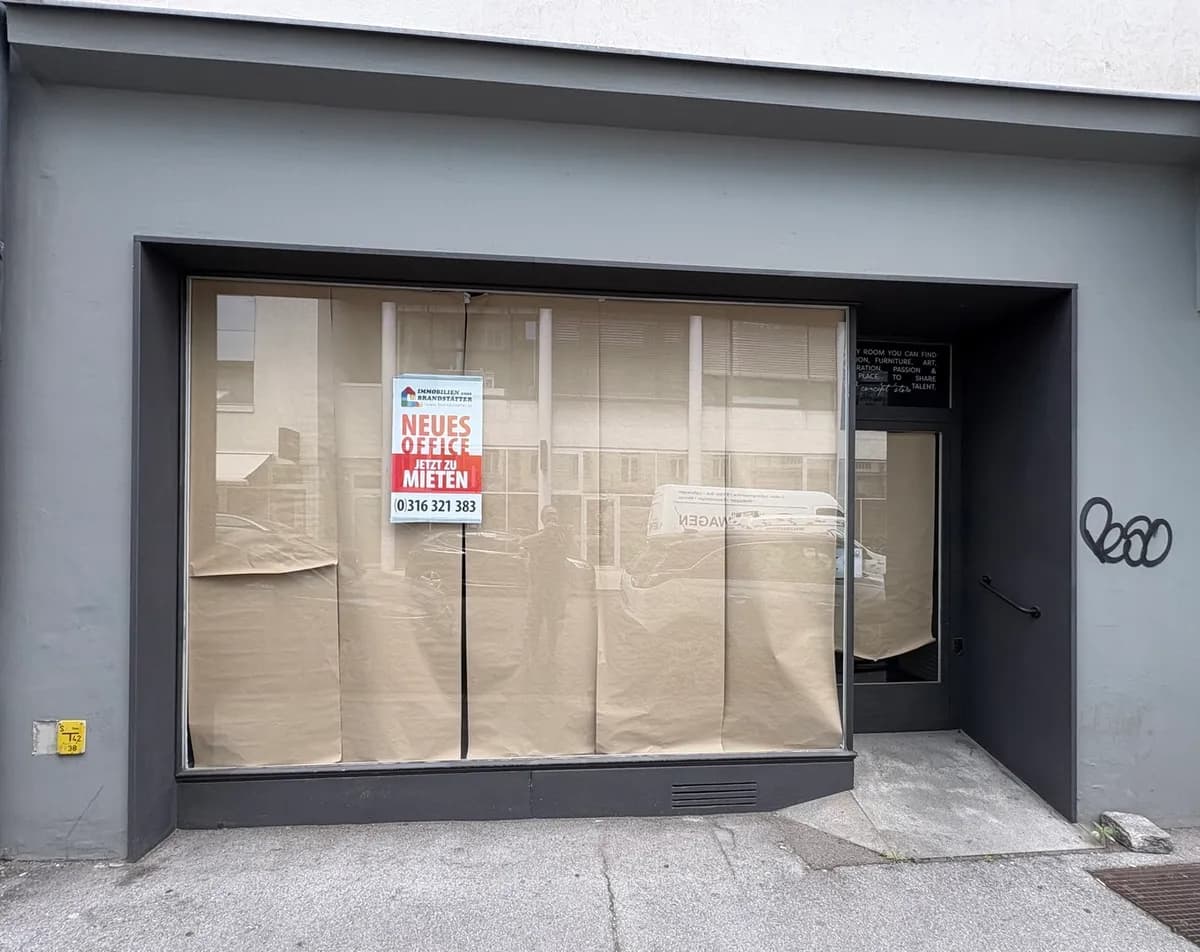 2-Zimmer-Gewerbeimmobilie mieten in Graz – 62 m², € 1.296 – Bild 1 von 14