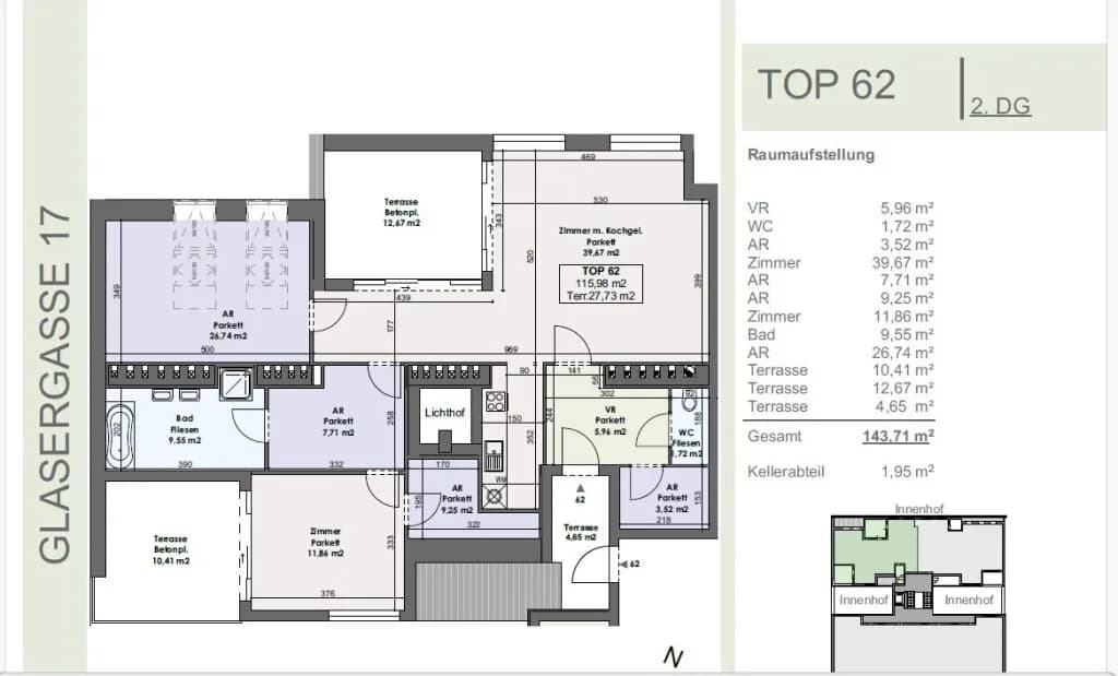 3-Zimmer-Wohnung kaufen in Wien – 115,98 m², € 1.099.000 – Bild 17 von 17