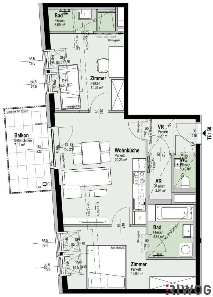 3-Zimmer-Wohnung kaufen in Wien – 60,38 m², € 496.200 – Bild 53 von 53