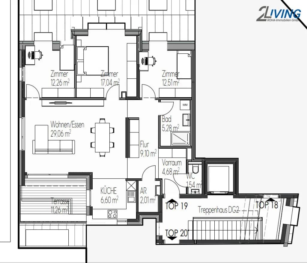 4-Zimmer-Wohnung kaufen in Wien – 100,08 m², € 499.999 – Bild 16 von 18
