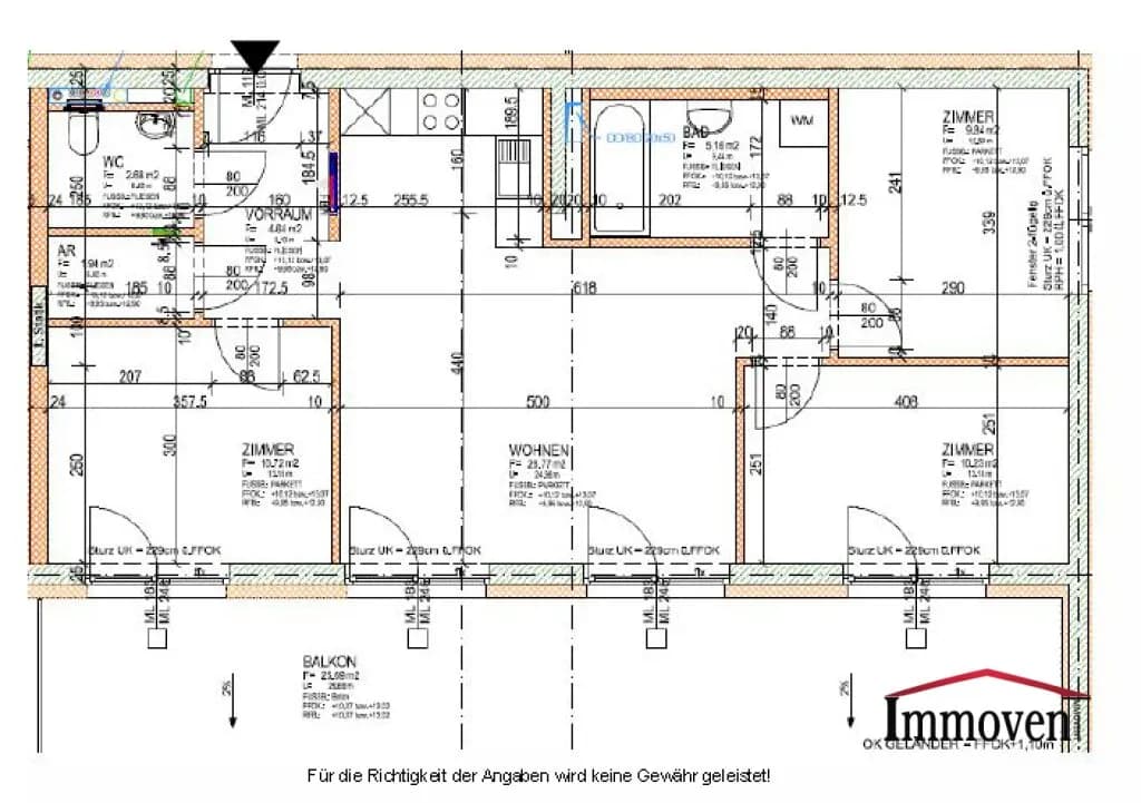 4-Zimmer-Wohnung mieten in Graz – 72 m², € 1.188 – Bild 14 von 14