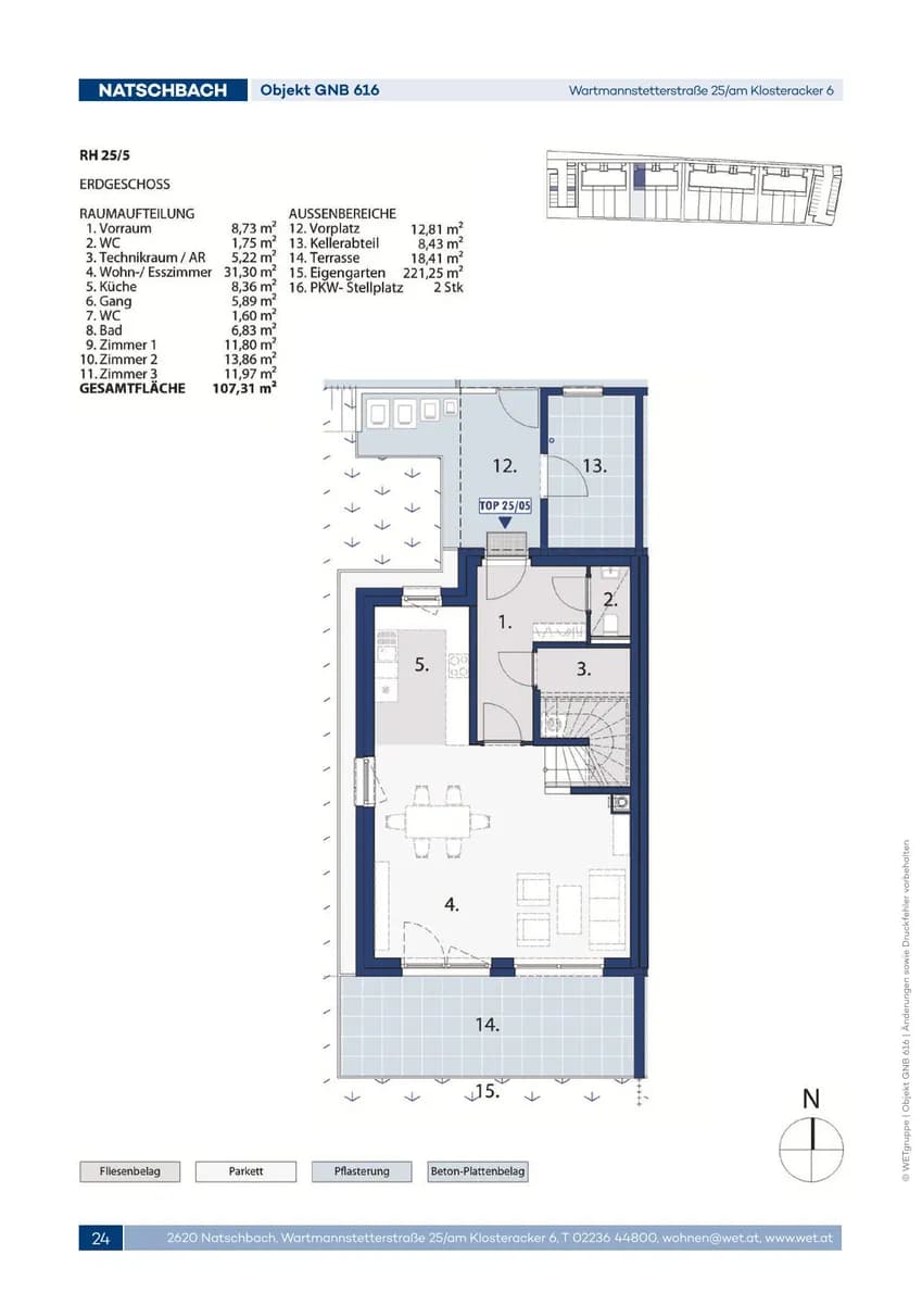 4-Zimmer-Haus mieten in Neunkirchen – 107,31 m², € 1.168 – Bild 2 von 5