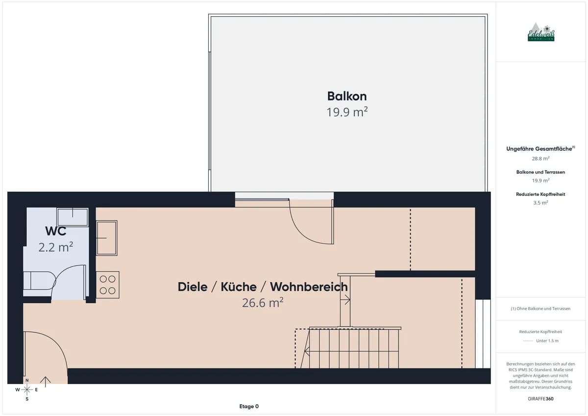 3-Zimmer-Wohnung kaufen in Feldkirchen – 61 m², € 255.000 – Bild 12 von 13