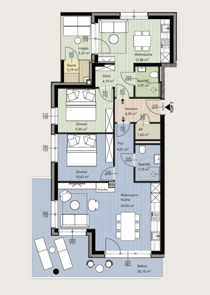 3-Zimmer-Wohnung kaufen in Liezen – 87,71 m², € 1.075.635 – Bild 10 von 11