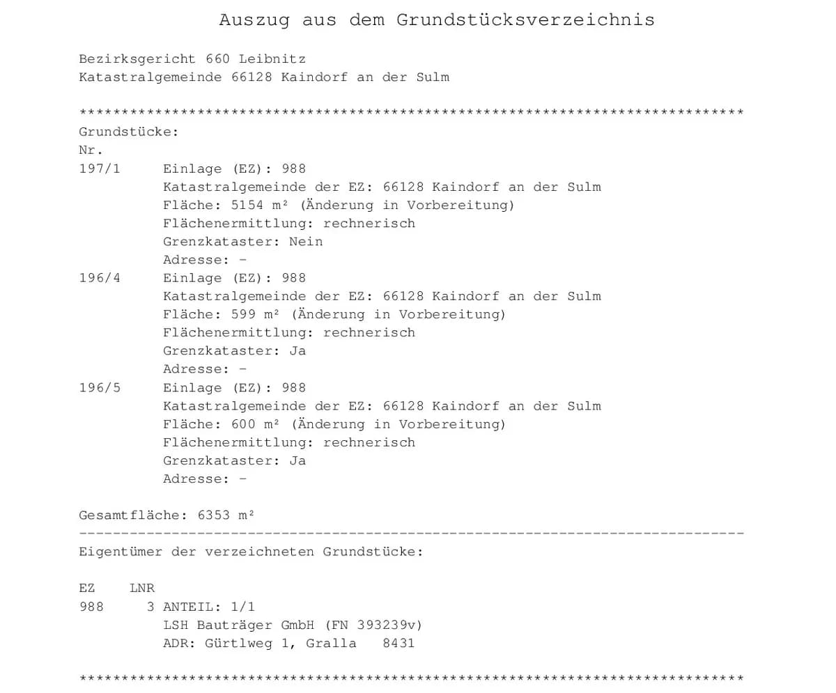 Grundstück kaufen in Leibnitz – 6 353 m² – Bild 4 von 5
