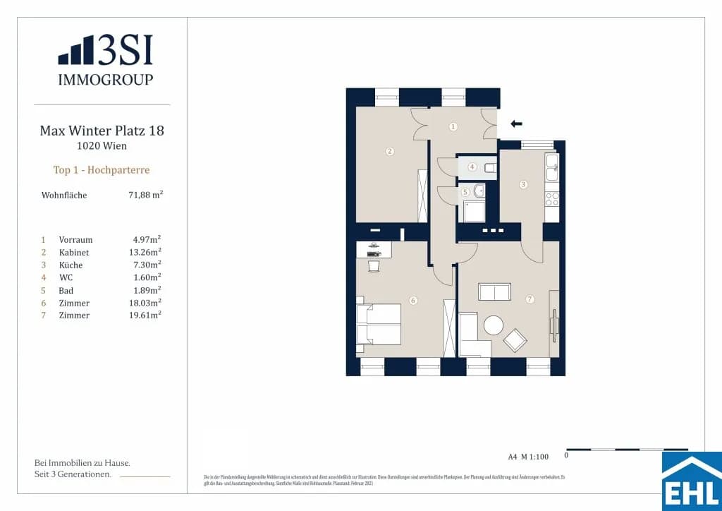 3-Zimmer-Wohnung kaufen in Wien – 71,88 m², € 360.000 – Bild 11 von 11