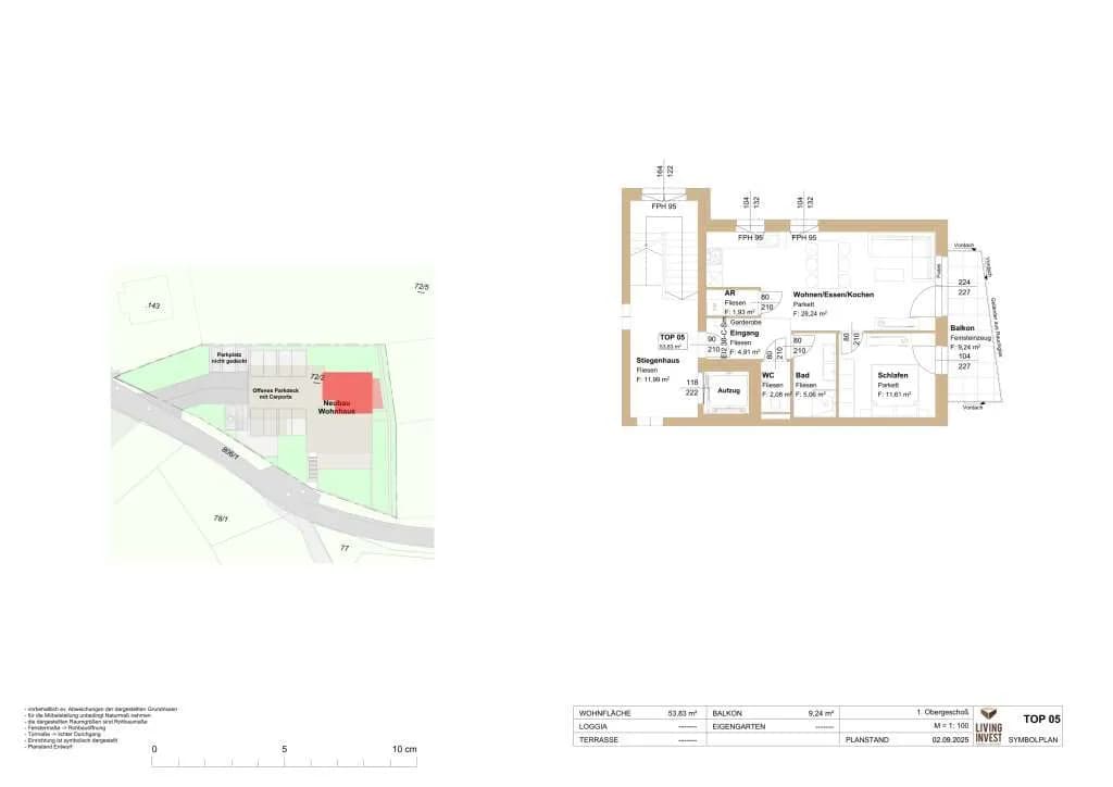 2-Zimmer-Wohnung kaufen in Linz – 53,83 m², € 304.140 – Bild 14 von 15