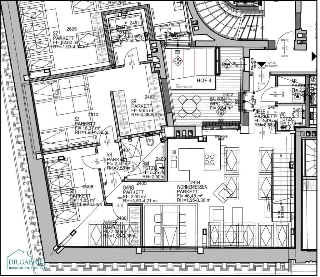 3-Zimmer-Wohnung mieten in Wien – 154 m², € 4.105 – Bild 28 von 29