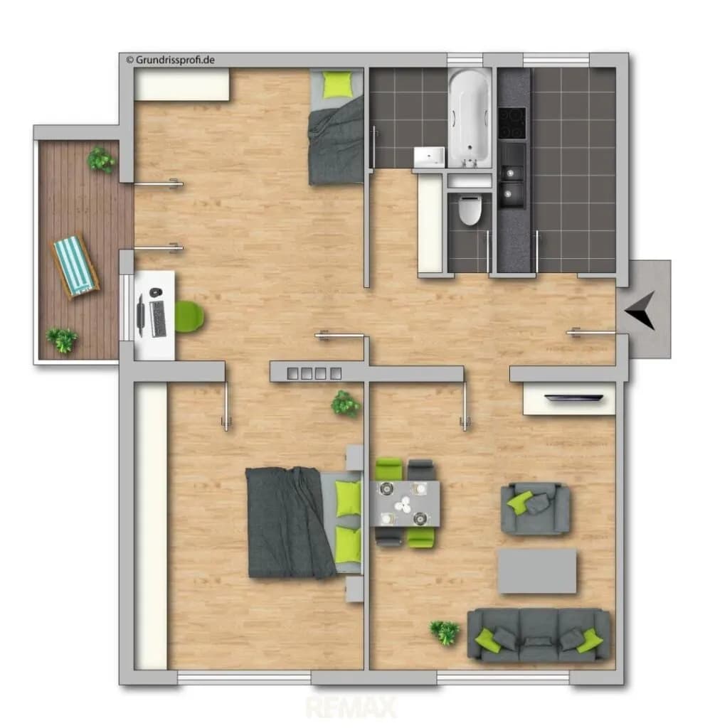 3-Zimmer-Wohnung mieten in Krems an der Donau – 89,02 m², € 979 – Bild 9 von 10