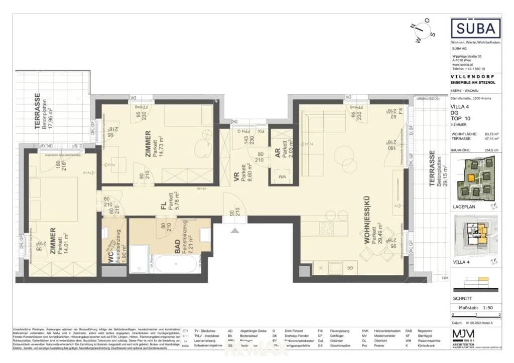 3-Zimmer-Wohnung kaufen in Krems an der Donau – 83,75 m², € 699.000 – Bild 16 von 16