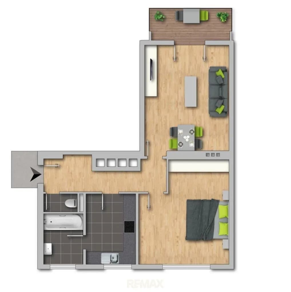 2-Zimmer-Wohnung mieten in Krems an der Donau – 73,53 m², € 768 – Bild 8 von 8