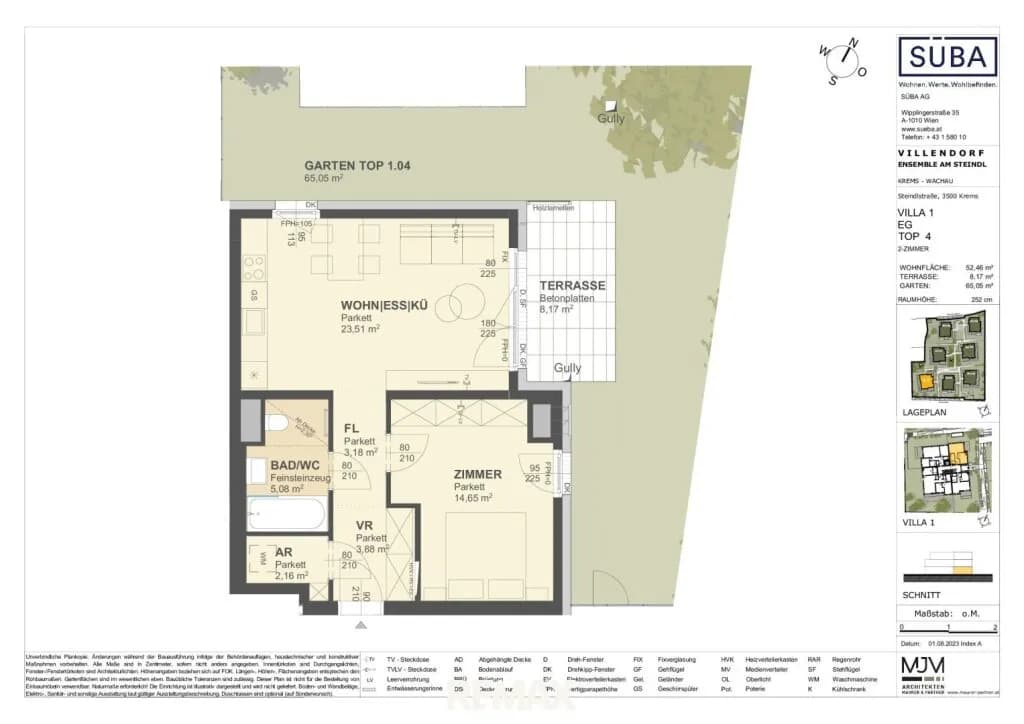 2-Zimmer-Wohnung kaufen in Krems an der Donau – 52,46 m², € 330.000 – Bild 16 von 16