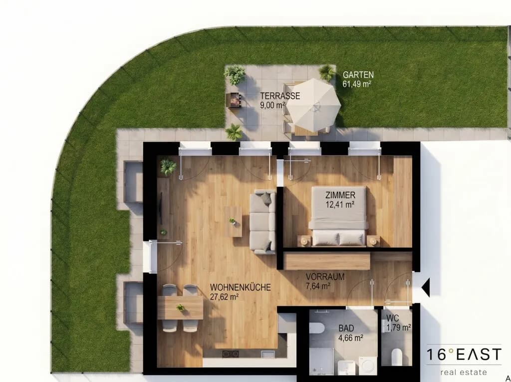 2-Zimmer-Wohnung kaufen in Wien – 54,12 m², € 371.070 – Bild 9 von 9