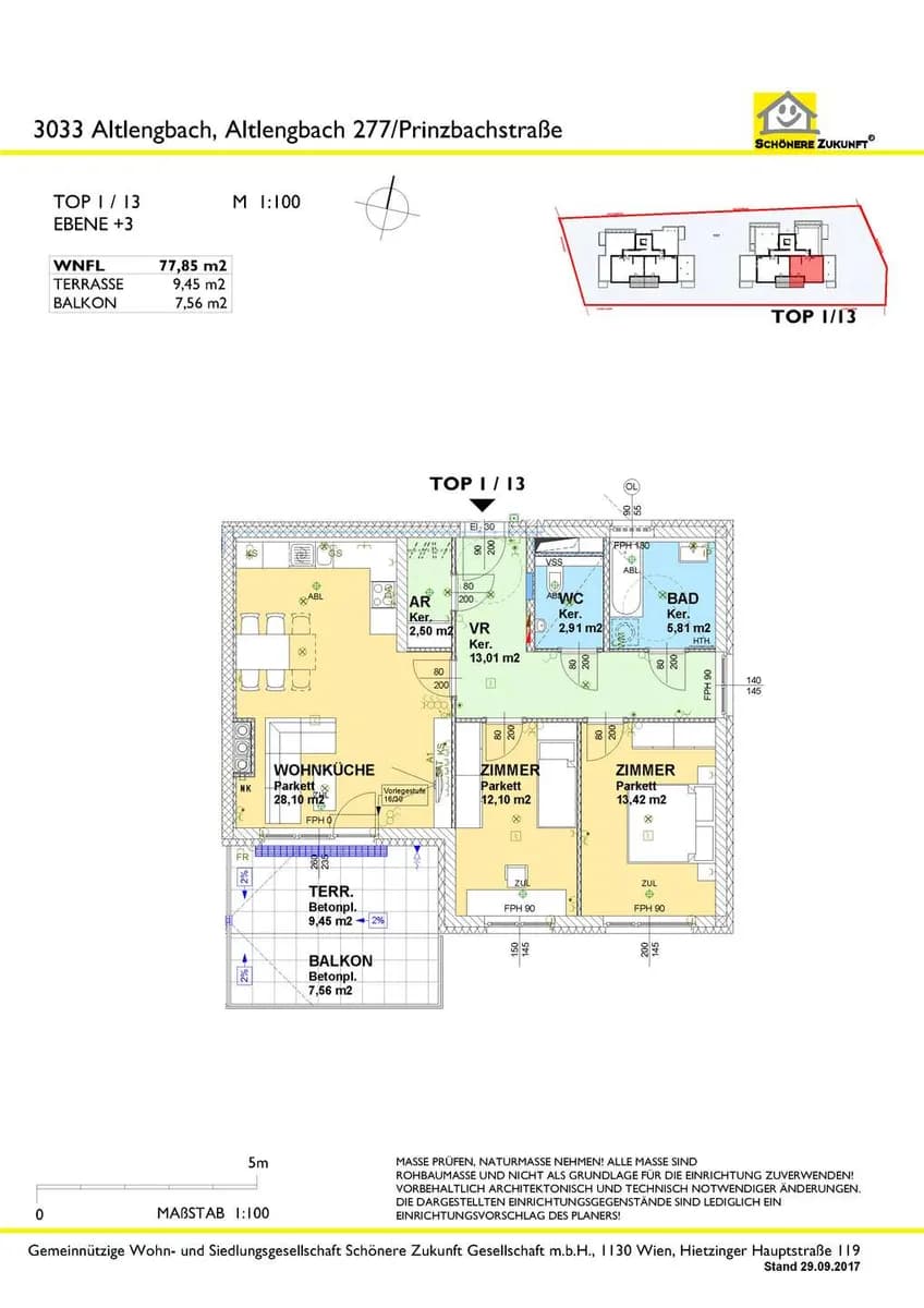 3-Zimmer-Wohnung mieten in Sankt Pölten Land – 77,85 m², € 980 – Bild 15 von 18