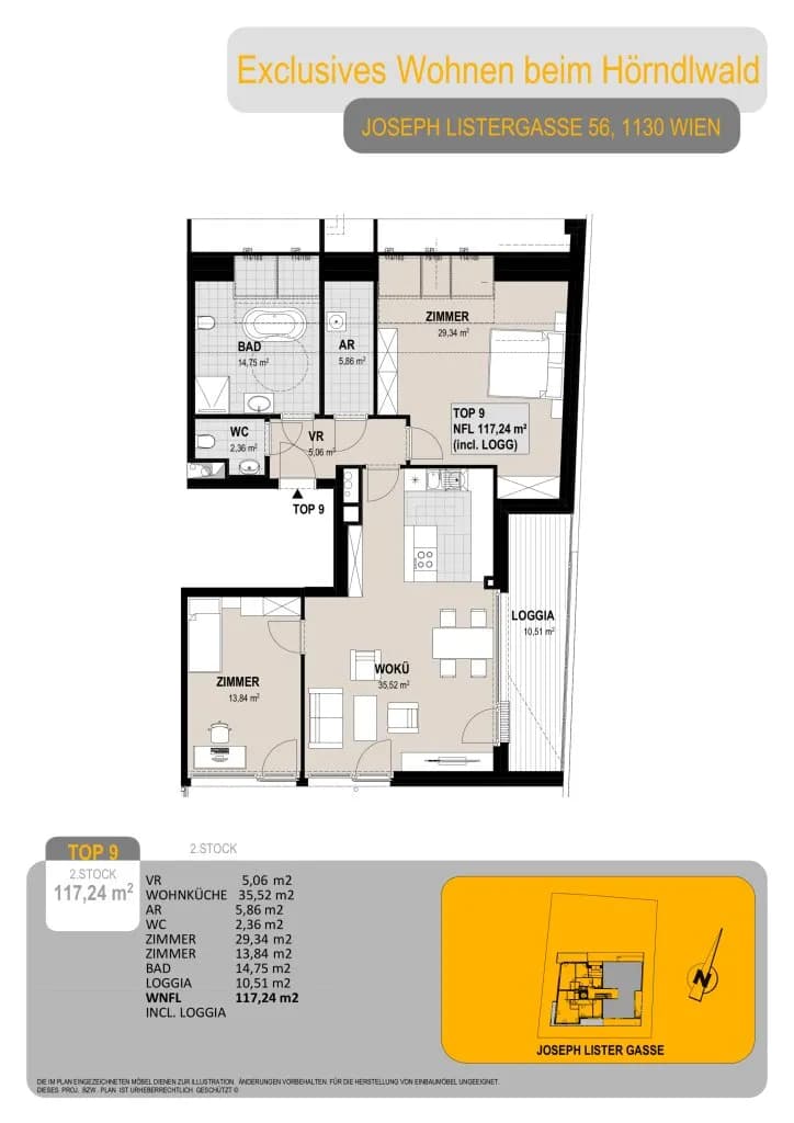 3-Zimmer-Wohnung kaufen in Wien – 106 m², € 799.000 – Bild 24 von 26