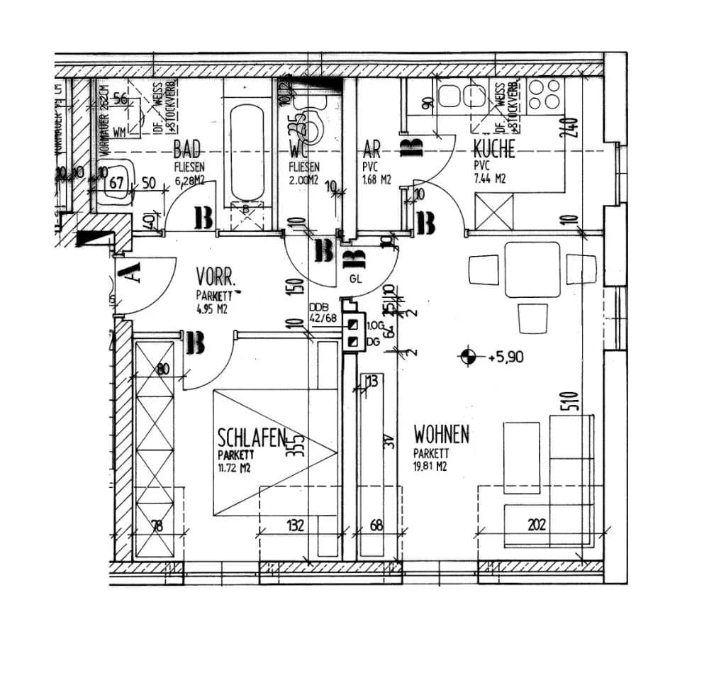 2-Zimmer-Wohnung mieten in Freistadt – 53,88 m², € 625 – Bild 3 von 3
