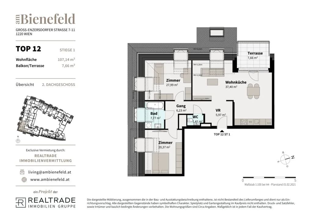 3-Zimmer-Wohnung kaufen in Wien – 107,14 m², € 599.000 – Bild 9 von 9