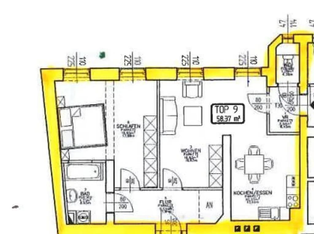2-Zimmer-Wohnung mieten in Graz – 58,37 m², € 693 – Bild 4 von 4
