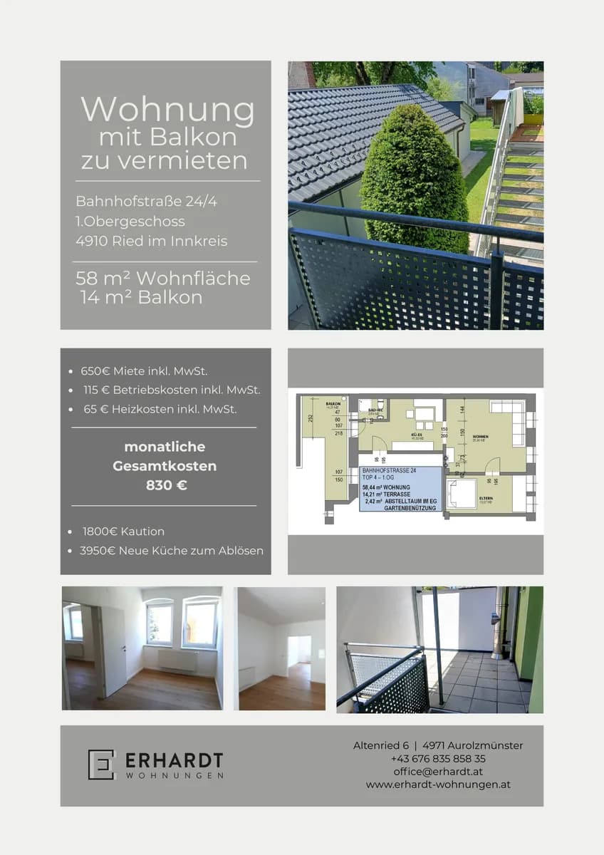 3-Zimmer-Wohnung mieten in Ried im Innkreis – 58 m², € 830 – Bild 11 von 11