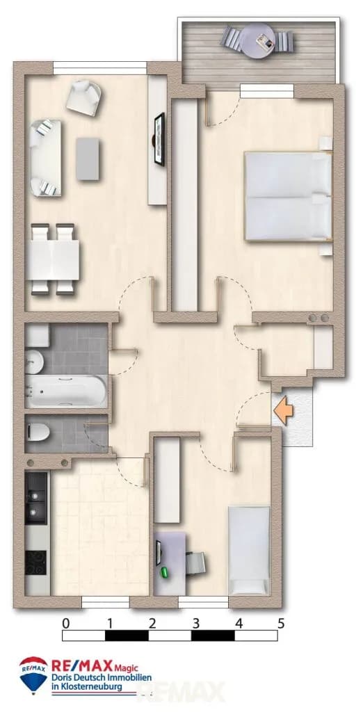 3-Zimmer-Wohnung kaufen in Tulln – 77 m², € 259.000 – Bild 12 von 12
