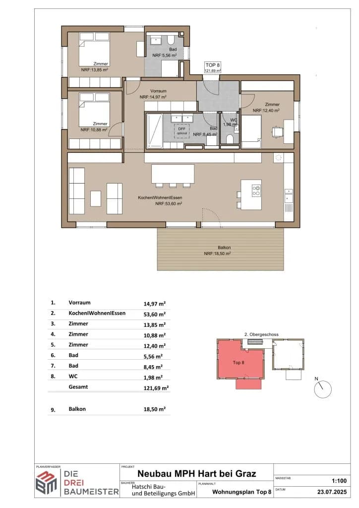 5-Zimmer-Wohnung kaufen in Graz-Umgebung – 121,69 m², € 549.000 – Bild 9 von 9