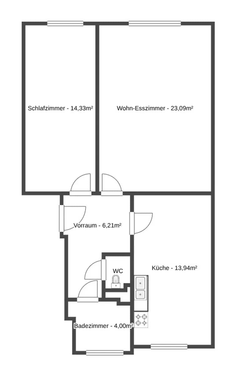2-Zimmer-Wohnung kaufen in Wien – 62,66 m², € 195.000 – Bild 8 von 8