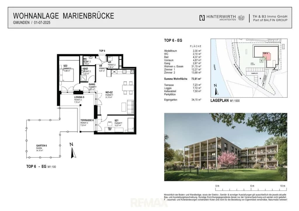 3-Zimmer-Wohnung kaufen in Gmunden – 73,61 m², € 459.000 – Bild 8 von 8